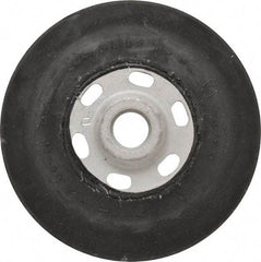 Made in USA - 4-1/2" Diam Disc Backing Smooth Backing Pad - 5/8" Shank Diam, Soft Density, 11,000 RPM - Eagle Tool & Supply