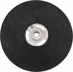 Made in USA - 9" Diam Locking Nut Disc Backing Pad - Medium Density, 6,500 RPM - Eagle Tool & Supply