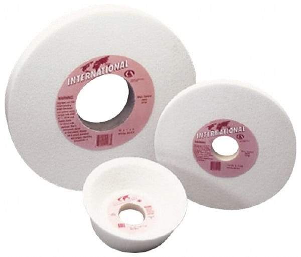 Camel Grinding Wheels - 14" Diam x 5" Hole x 2" Thick, I Hardness, 46 Grit Surface Grinding Wheel - Aluminum Oxide, Type 1, Coarse Grade, 1,910 Max RPM, Vitrified Bond, No Recess - Eagle Tool & Supply