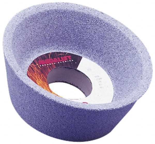 Grier Abrasives - 4 Inch Diameter x 1-1/4 Inch Hole x 1-1/2 Inch Thick, 60 Grit Tool and Cutter Grinding Wheel - Eagle Tool & Supply