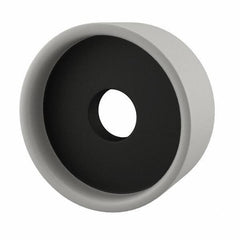 Grier Abrasives - 5" Diam, 1-1/4" Hole Size, 1-1/2" Overall Thickness, 46 Grit, Type 6 Tool & Cutter Grinding Wheel - Coarse Grade, Aluminum Oxide, K Hardness, Vitrified Bond, 4,966 RPM - Eagle Tool & Supply