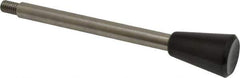 Gibraltar - 5/16-18 Stem, 0.98" Knob Diam, 5/16" Shaft Diam, Type C Gear Lever with Taper End - 0.51" Thread Length, 5.43" Handle Length, Stainless Steel Shaft, Phenolic Knob - Eagle Tool & Supply