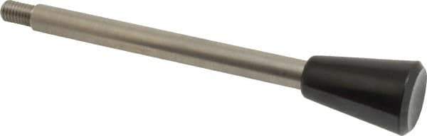 Gibraltar - M8x1.25 Stem, 0.98" Knob Diam, 0.39" Shaft Diam, Type C Gear Lever with Taper End - 0.51" Thread Length, 5.43" Handle Length, Stainless Steel Shaft, Phenolic Knob - Eagle Tool & Supply
