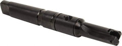 Allied Machine and Engineering - Series A, 31/32 to 1-3/8" Diam, 4MT Taper Shank, Straight Flute Spade Drill - 3" Max Depth, 5-15/32" Body Length, 9-9/16" OAL, Short Length, Through Coolant - Eagle Tool & Supply