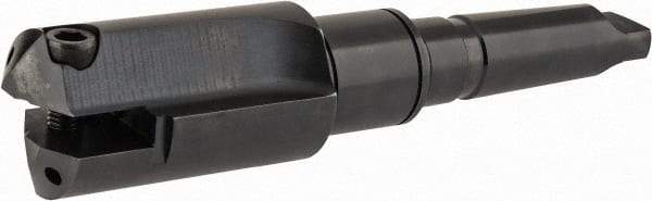 Allied Machine and Engineering - Series F, 3 to 3-7/8" Diam, 5MT Taper Shank, Straight Flute Spade Drill - 5-1/2" Max Depth, 9-5/16" Body Length, 13-15/16" OAL, Short Length, Through Coolant - Eagle Tool & Supply