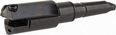 Allied Machine and Engineering - Series F, 3 to 3-7/8" Diam, 5MT Taper Shank, Straight Flute Spade Drill - 5-1/2" Max Depth, 9-5/16" Body Length, 13-15/16" OAL, Short Length, Through Coolant - Eagle Tool & Supply