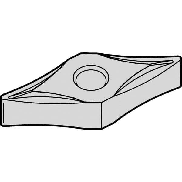 Kennametal - VPGP443 K Grade KC5410 Carbide Turning Insert - TiB2 Finish, 35° Diamond, 1/2" Inscr Circle, 1/4" Thick, 3/64" Corner Radius - Eagle Tool & Supply