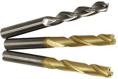 Kennametal - 25/64" 130° Solid Carbide Jobber Drill - TiAlN Finish, Right Hand Cut, Spiral Flute, Straight Shank, 4.37" OAL, Standard Point - Eagle Tool & Supply