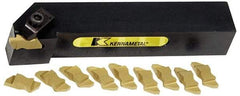 Kennametal - NS, Right Hand, 0.21" Max Depth of Cut, 4.95mm Max Groove Width, Indexable Grooving Tool Holder - N.3R Insert Compatibility, 1" Shank Height, 1" Shank Width, 6" OAL - Eagle Tool & Supply