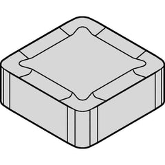 Kennametal - SNPF433 SNGP Grade KCK15 Carbide Turning Insert - TiCN/Al2O3 Finish, 90° Square, 1/2" Inscr Circle, 3/16" Thick, 3/64" Corner Radius - Eagle Tool & Supply