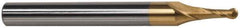 SGS - 3/4" Diam, 1-3/8" LOC, 2 Flute Solid Carbide Ball End Mill - AlTiN Finish, Single End, 5-1/4" OAL, 3/4" Shank Diam, Spiral Flute - Eagle Tool & Supply