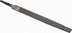 Nicholson - 6" Long, Smooth Cut, Mill American-Pattern File - Single Cut, 7/64" Overall Thickness, Tang - Eagle Tool & Supply