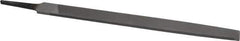 Nicholson - 12" Long, Second Cut, Mill American-Pattern File - Single Cut, 7/32" Overall Thickness, Tang - Eagle Tool & Supply