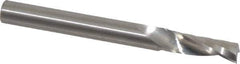 Onsrud - 1/4" Cutting Diam x 3/4" Length of Cut, 1 Flute, Upcut Spiral Router Bit - Uncoated, Right Hand Cut, Solid Carbide, 2-1/2" OAL x 1/4" Shank Diam, Single Edge, 21° Helix Angle - Eagle Tool & Supply