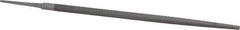 Nicholson - 12" Long, Smooth Cut, Round American-Pattern File - Single Cut, Tang - Eagle Tool & Supply