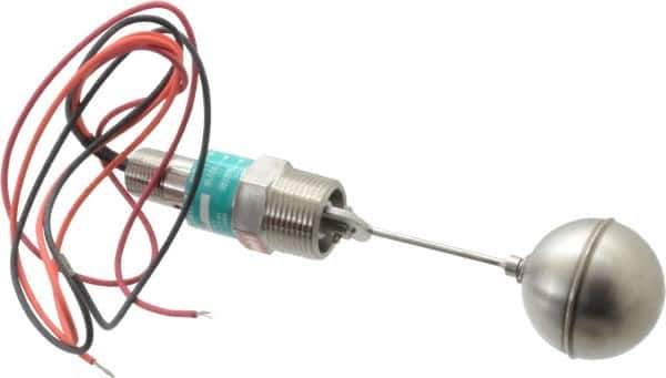 Gems Sensors - 1" Thread, 900 Max psi, 300°F Max, Liquid Level Side Mounted Float Switches - 0.9 Float SG, Stainless Steel Stem, Side Mounting Switch for Broad Range of Chemicals, N.O./N.C. Switch Logic - Eagle Tool & Supply