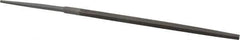 Nicholson - 4" Long, Smooth Cut, Square American-Pattern File - Double Cut, Tang - Eagle Tool & Supply