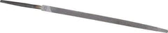 Nicholson - 4" Long, Taper American-Pattern File - Single Cut, Tang - Eagle Tool & Supply