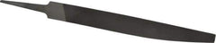 Nicholson - 6" Long, Second Cut, Knife American-Pattern File - Double Cut, 5/32" Overall Thickness, Tang - Eagle Tool & Supply