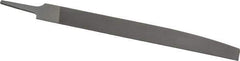 Nicholson - 10" Long, Smooth Cut, Knife American-Pattern File - Double Cut, 1/4" Overall Thickness, Tang - Eagle Tool & Supply