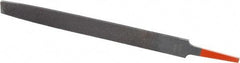 Simonds File - 8" Long, Bastard Cut, Flat American-Pattern File - Double Cut, 7/32" Overall Thickness, Tang - Eagle Tool & Supply