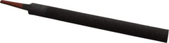 Simonds File - 8" Long, Smooth Cut, Half Round American-Pattern File - Double Cut, 7/32" Overall Thickness, Tang - Eagle Tool & Supply