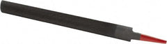 Simonds File - 10" Long, Half Round American-Pattern File - Single, Double Cut, 9/32" Overall Thickness, Tang - Eagle Tool & Supply