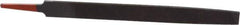 Simonds File - 8" Long, Smooth Cut, Mill American-Pattern File - Single Cut, 9/64" Overall Thickness, Tang - Eagle Tool & Supply