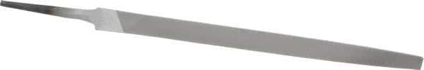 Nicholson - 8" Long, Smooth Cut, Triangle American-Pattern File - Double Cut, Tang - Eagle Tool & Supply