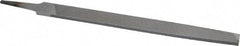 Nicholson - 10" Long, Bastard Cut, Flat American-Pattern File - Tang - Eagle Tool & Supply