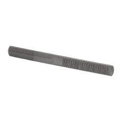 Nicholson - 8" Long x 7/8" Wide x 9/32" Thick Flat Half Round Rasp - Bastard Cut - Eagle Tool & Supply