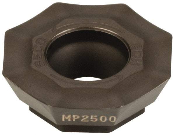 Seco - OFEX05T305 M08 Grade MP2500 Carbide Milling Insert - TiCN/Al2O3 Finish, 0.148" Thick, 1/2" Inscribed Circle - Eagle Tool & Supply
