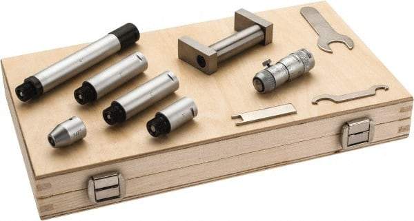 SPI - 2 to 12 Inch Range, Carbide Mechanical Inside Tubular Micrometer - 0.001 Inch Graduation, 0.0001 Inch Accuracy - Eagle Tool & Supply