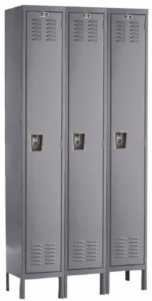 Hallowell - 3 Door, 1 Tier, Ready-Built Wardrobe & Box Lockers - Eagle Tool & Supply