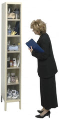 Hallowell - 6 Door, 6 Tier, Safety-View Plus Box Lockers - Eagle Tool & Supply