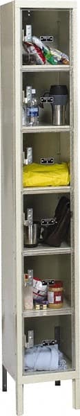 Hallowell - 6 Door, 6 Tier, Safety-View Plus Box Lockers - Eagle Tool & Supply