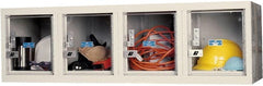 Hallowell - 4 Door, 4 Horizontal Tier, Safety-View Plus Box Lockers - Eagle Tool & Supply