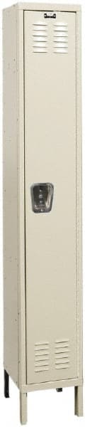 Hallowell - 1 Door, 1 Tier, Galvanite Corrosion Resistant Wardrobe & Box Lockers - Eagle Tool & Supply