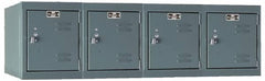 Hallowell - 4 Door, 4 Horizontal Tier, Premium Box Lockers - Eagle Tool & Supply