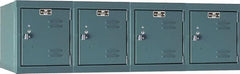 Hallowell - 4 Door, 4 Horizontal Tier, Premium Box Lockers - Eagle Tool & Supply