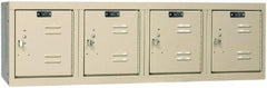 Hallowell - 4 Door, 4 Horizontal Tier, Premium Box Lockers - Eagle Tool & Supply