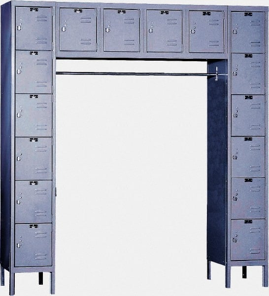Hallowell - 16 Door, 16 Tier, Premium Box Lockers - Eagle Tool & Supply