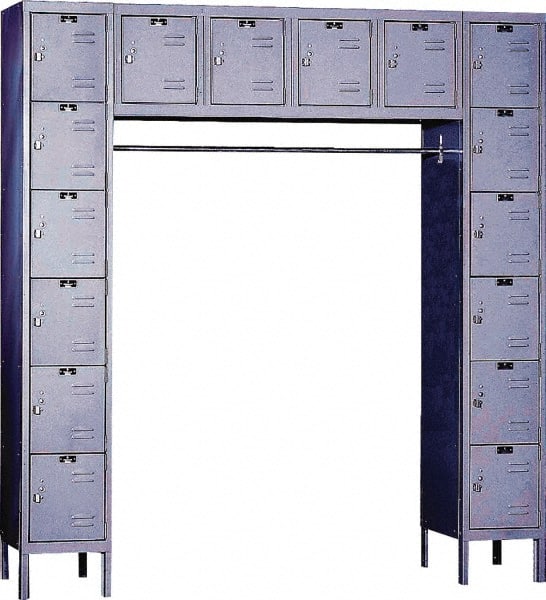 Hallowell - 16 Door, 16 Tier, Premium Box Lockers - Eagle Tool & Supply