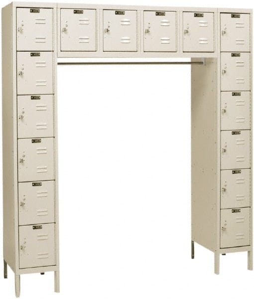 Hallowell - 16 Door, 16 Tier, Premium Box Lockers - Eagle Tool & Supply