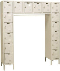 Hallowell - 16 Door, 16 Tier, Premium Box Lockers - Eagle Tool & Supply