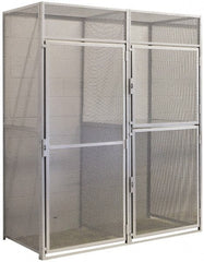 Hallowell - 36" Wide x 90" High, Locker Back Panel for Bulk Storage Lockers - Eagle Tool & Supply