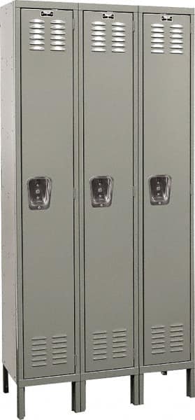 Hallowell - 3 Door, 1 Tier, Premium Wardrobe Lockers - Eagle Tool & Supply