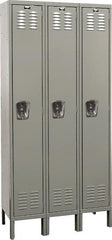Hallowell - 3 Door, 1 Tier, Premium Wardrobe Lockers - Eagle Tool & Supply
