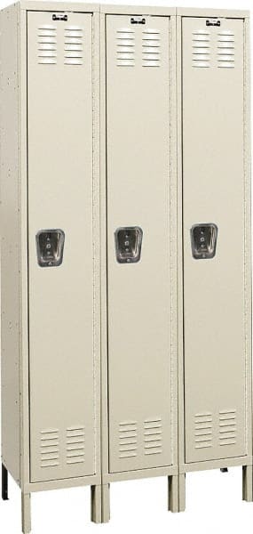 Hallowell - 3 Door, 1 Tier, Premium Wardrobe Lockers - Eagle Tool & Supply