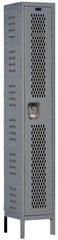 Hallowell - 1 Door, 1 Tier, Heavy-Duty Ventilated Wardrobe & Box Lockers - Eagle Tool & Supply